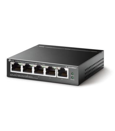 TP-LINK TL-SG1005LP switch No administrado Gigabit Ethernet (10/100/1000) Energía sobre Ethernet (PoE) Negro