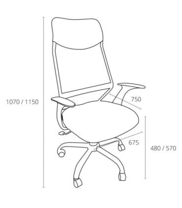 SILLA MODELO PINTAFONTES NEGRO ARCHIVO 2000 6492 NE