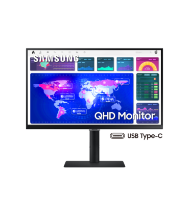 Samsung LS24A60PUC 61 cm (24") 2560 x 1440 Pixeles Quad HD LED Negro