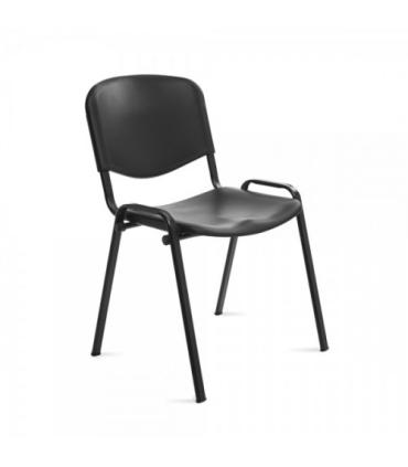 SILLA CONFIDENTE RESPALDO PLASTICO NEGRO / ASIENTO PLASTICO NEGRO ROCADA 975V15-4