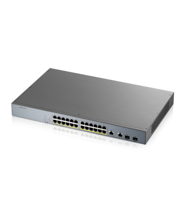 Zyxel GS1350-26HP-EU0101F switch Gestionado L2 Gigabit Ethernet (10/100/1000) Energía sobre Ethernet (PoE) Gris