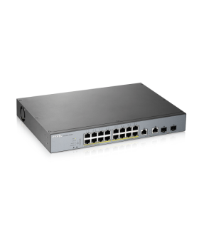 Zyxel GS1350-18HP-EU0101F switch Gestionado L2 Gigabit Ethernet (10/100/1000) Energía sobre Ethernet (PoE) Gris