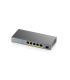 Zyxel GS1350-6HP-EU0101F switch Gestionado L2 Gigabit Ethernet (10/100/1000) Energía sobre Ethernet (PoE) Gris