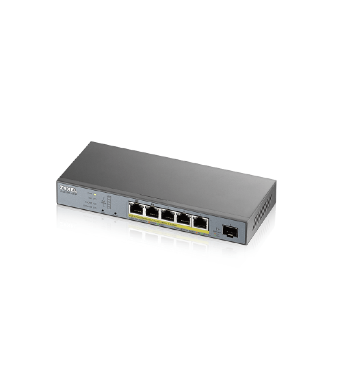 Zyxel GS1350-6HP-EU0101F switch Gestionado L2 Gigabit Ethernet (10/100/1000) Energía sobre Ethernet (PoE) Gris