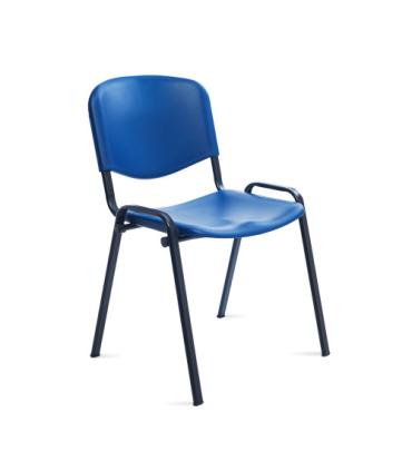 SILLA CONFIDENTE RESPALDO PLASTICO AZUL / ASIENTO PLASTICO AZUL ROCADA 975V15-3