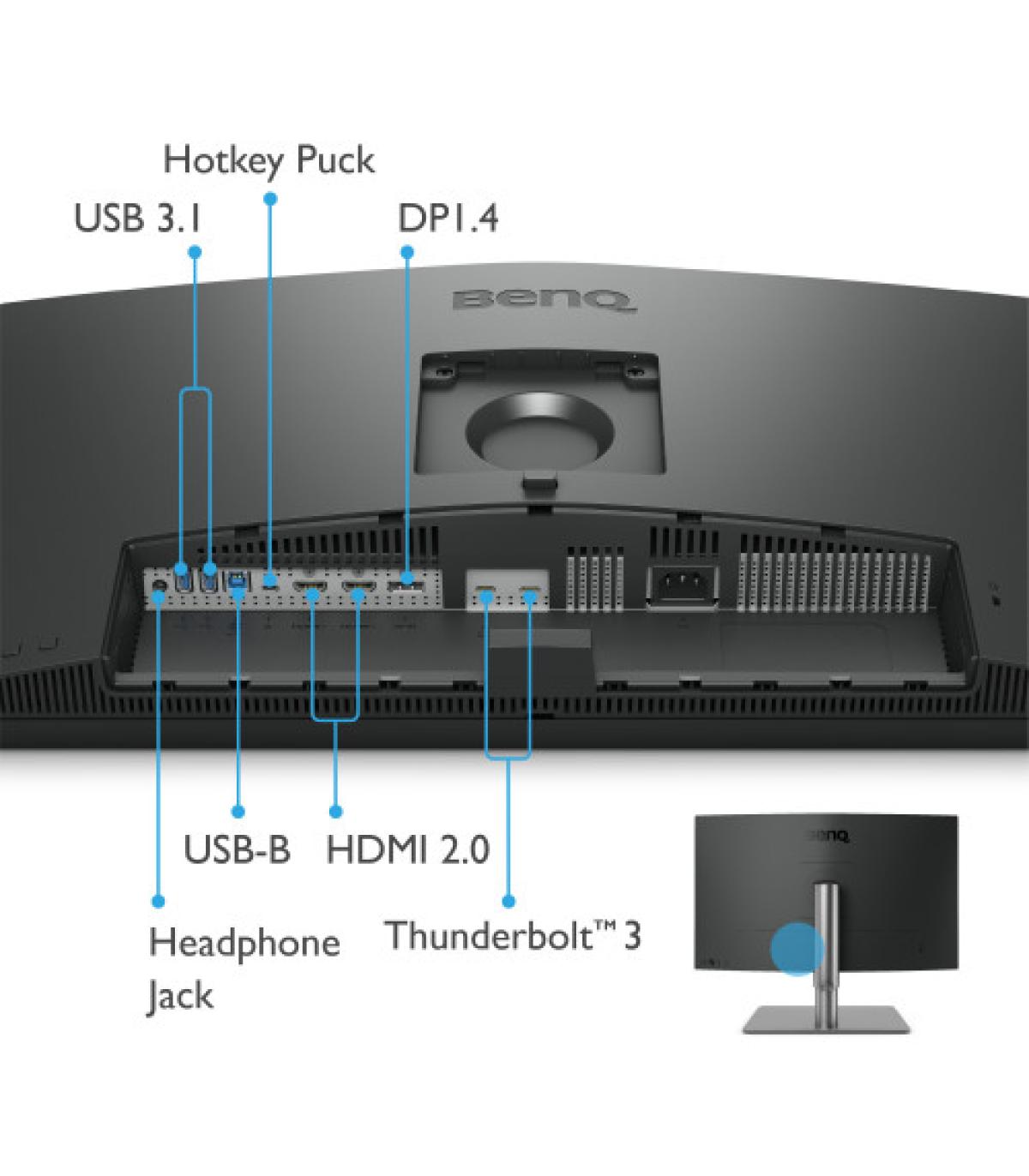 Benq PD2725U 68,6 cm (27") 3840 x 2160 Pixeles 4K Ultra HD LED Negro