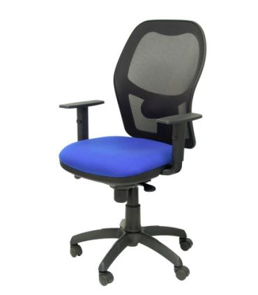 SILLA JORQUERA MALLA NEGRA ASIENTO BALI AZUL PIQUERAS Y CRESPO 15SNBALI229