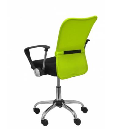 SILLA INFANTIL CARDENETE RESPALDO MALLA VERDE ASIENTO NEGRO PIQUERAS Y CRESPO 238GVNE