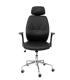 SILLA HUELVES SIMILPIEL NEGRO CON CABECERO PIQUERAS Y CRESPO 239DBSPNEC
