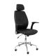 SILLA HUELVES SIMILPIEL NEGRO CON CABECERO PIQUERAS Y CRESPO 239DBSPNEC