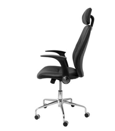 SILLA HUELVES SIMILPIEL NEGRO CON CABECERO PIQUERAS Y CRESPO 239DBSPNEC