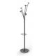 PERCHERO DE PIE CON 5 GANCHOS GRANDES Y SOPORTE PARA PARAGUAS 355X1870 MM NEGRO ALBA ALPMFEST NE