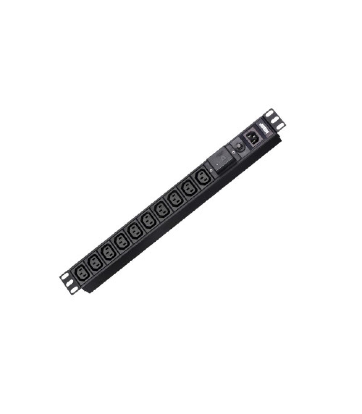 Aten PE0110SG unidad de distribución de energía (PDU) 10 salidas AC 1U Negro