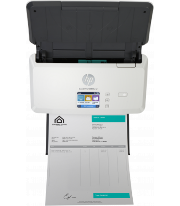 HP Scanjet Pro N4000 snw1 Escáner alimentado con hojas 600 x 600 DPI A4 Negro, Blanco