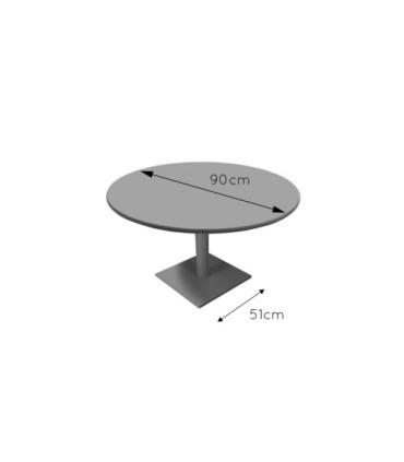 MESA REUNIÓN BAJA Ø 90 CM HAYA MOBEDUC 500627.9B146