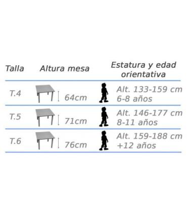 MESA ABATIBLE LATERAL REGULABLE 160X60 CM HAYA MOBEDUC 500607.6B14