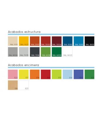 MESA ABATIBLE LATERAL REGULABLE 120X60 CM HAYA MOBEDUC 500102.12B18