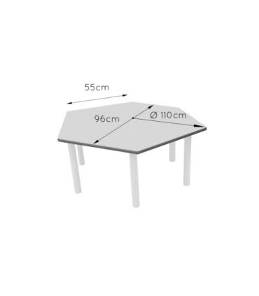 MESA HEXAGONAL INFANTIL HAYA MOBEDUC 500120B181