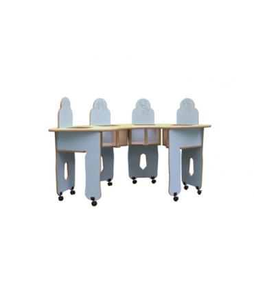 TRONA ARCO 4 NIÑOS/ AS HAYA MOBEDUC 600565.4H196