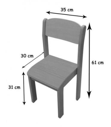 SILLA HAYA MOBEDUC 600560H180