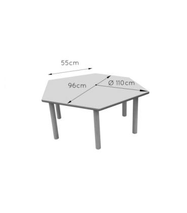 MESA HEXAGONAL HAYA MOBEDUC 600564H180