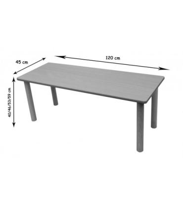 MESA ALA 120X45 CM (TALLA 0 - 3) HAYA MOBEDUC 600557.12H140