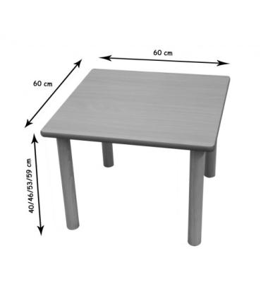 MESA CUADRADA 60X60 CM (TALLA 0 - 3) HAYA MOBEDUC 600550.6H230