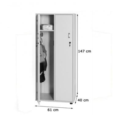 MUEBLE TAQUILLA 2 NIÑOS 147 CM ALTO CON LLAVE HAYA MOBEDUC 600615HPC18