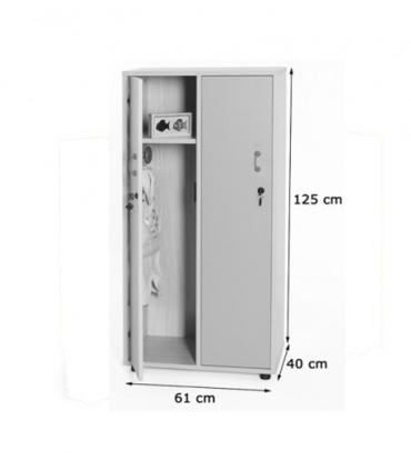 MUEBLE TAQUILLA 2 NIÑOS 125 CM ALTO CON LLAVE HAYA MOBEDUC 600613HPC18