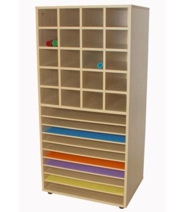 MUEBLE CARTULINERO Y 20 CASILLAS HAYA MOBEDUC 602209HP18