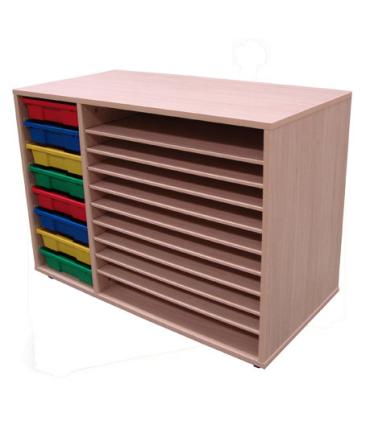 MUEBLE CUBETERO Y CARTULINERO BAJO HAYA MOBEDUC 602215HP18