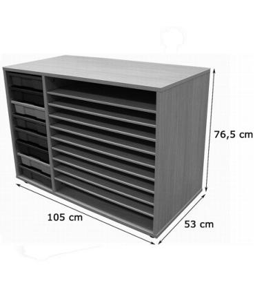 MUEBLE CUBETERO Y CARTULINERO BAJO HAYA MOBEDUC 602215HP18