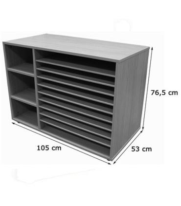 MUEBLE ESTANTERIA Y CARTULINERO BAJO HAYA MOBEDUC 602213HP18