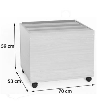 MUEBLE ARCHIVADOR DE CARTULINAS VERTICAL HAYA MOBEDUC 600909HR18