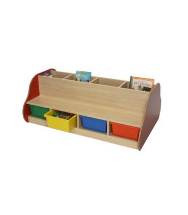 BANCO LIBRERÍA DOBLE 8 NIÑOS HAYA MOBEDUC 602109HP18