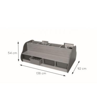 BANCO LIBRERÍA DOBLE 8 NIÑOS HAYA MOBEDUC 602109HP18