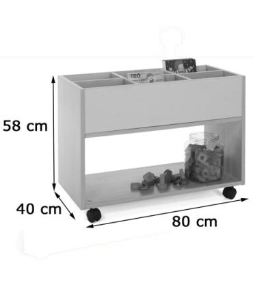 CARRO LIBRERÍA ALTO HAYA MOBEDUC 600904HR18