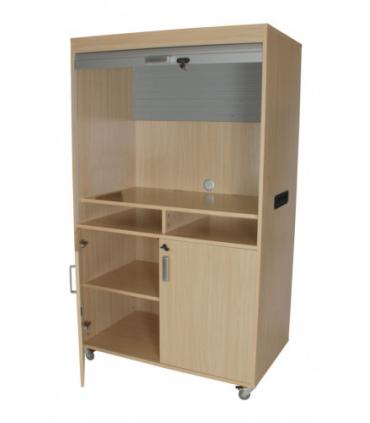 MUEBLE TELEVISIÓN Y VÍDEO ALTO CON PERSIANA HAYA MOBEDUC 600911HRC18