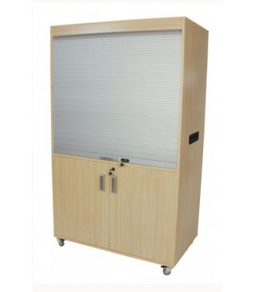 MUEBLE TELEVISIÓN Y VÍDEO ALTO CON PERSIANA HAYA MOBEDUC 600911HRC18