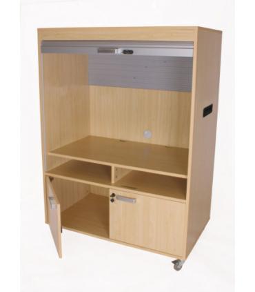 MUEBLE TELEVISIÓN Y VÍDEO BAJO CON PERSIANA HAYA MOBEDUC 600910HRC18