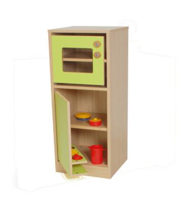COCINITA MÓDULO FRIGORÍFICO Y MICROONDAS HAYA MOBEDUC 602012H18