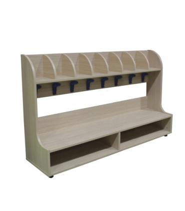BANCO ZAPATERO PERCHERO 8 CASILLAS HAYA MOBEDUC 600649HP18