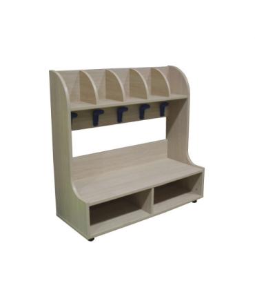 BANCO ZAPATERO PERCHERO 5 CASILLAS HAYA MOBEDUC 600647HP18