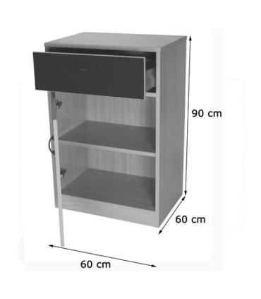 MUEBLE VAJILLERO (FONDO 60 CM) HAYA MOBEDUC 600638HPS18