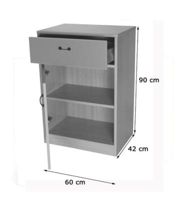 MUEBLE VAJILLERO (FONDO 42 CM) HAYA MOBEDUC 600637HPS18