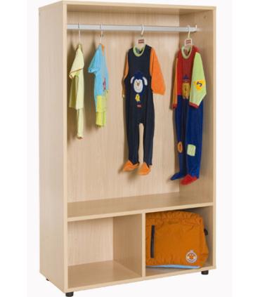 MUEBLE PERCHERO ABIERTO CON BARRA HAYA MOBEDUC 600617HP18