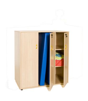 MUEBLE PARA GUARDAR COLCHONETAS Y COMPLEMENTOS HAYA MOBEDUC 600627HPC18