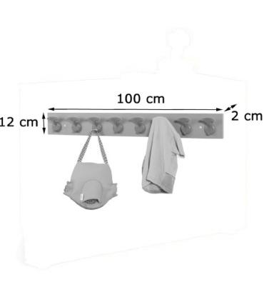 PERCHERO INFANTIL 8 PERCHAS HAYA MOBEDUC 600607H18