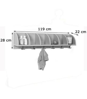 PERCHERO QUESITOS 6 CASILLAS LAT MEDIA LUNA HAYA MOBEDUC 600620AH18