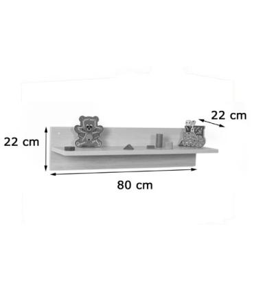 BALDA CON SOPORTE TRASERO 800 HAYA MOBEDUC 600622H18